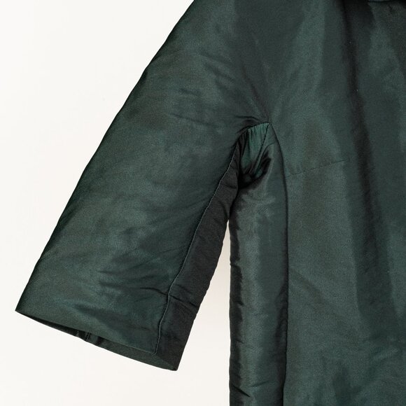 Marni Deep Green Metal Fibre Retro Swing Coat - Picture 6 of 11